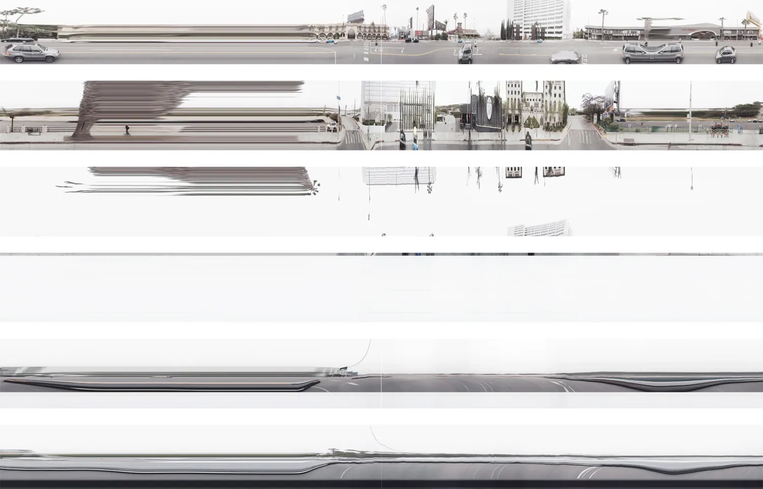 Revisited Spacetime Collage Early Morning Westbound