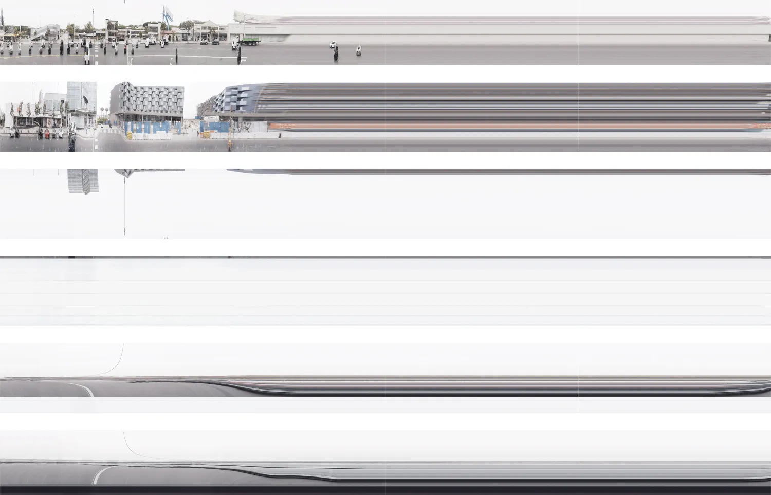 Revisited Spacetime Collage Early Morning Eastbound