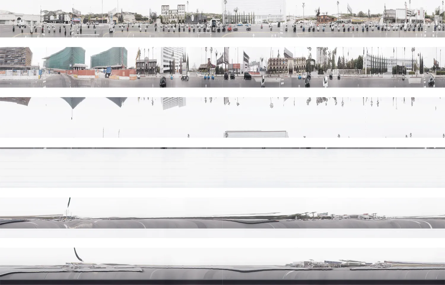 Revisited Spacetime Collage Early Morning Eastbound