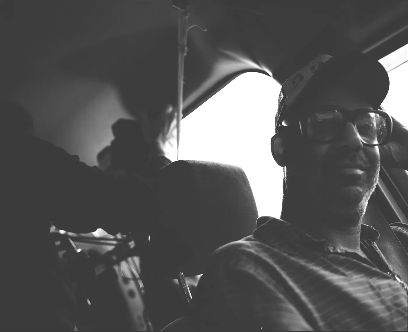 Gary Regester and Senon Williams driving